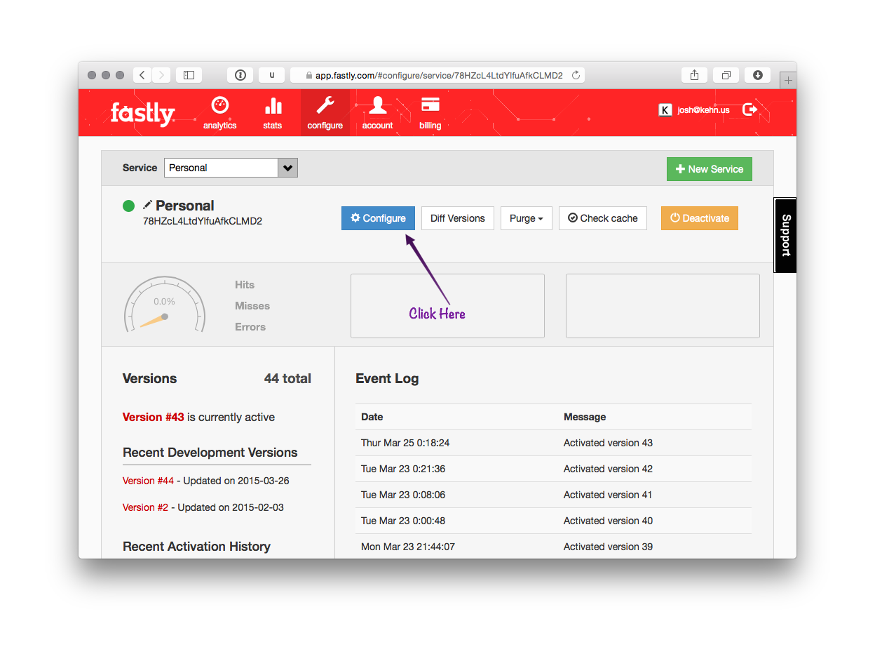 Fastly Custom 404 Step 1